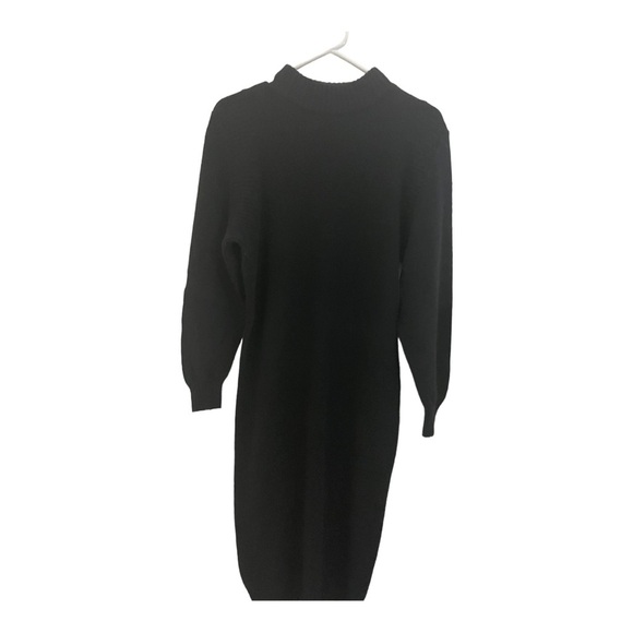Raoul womens lambs wool and angora blend dress.midi size medium black - Picture 5 of 8